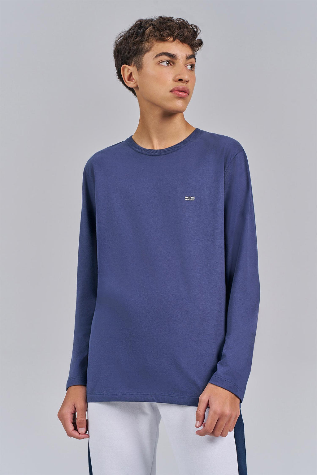 Camiseta Manga Longa Menino Acostamento Next Azul Navy