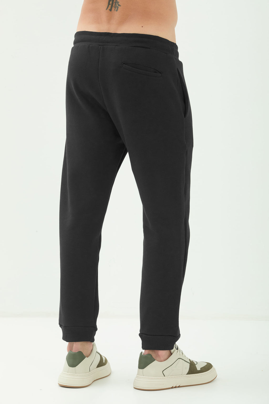 Calça Moletom Casual Masculino Acostamento Preto