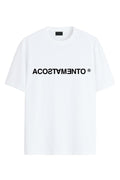 Camiseta Letters Invertido Masculina Acostamento Branco