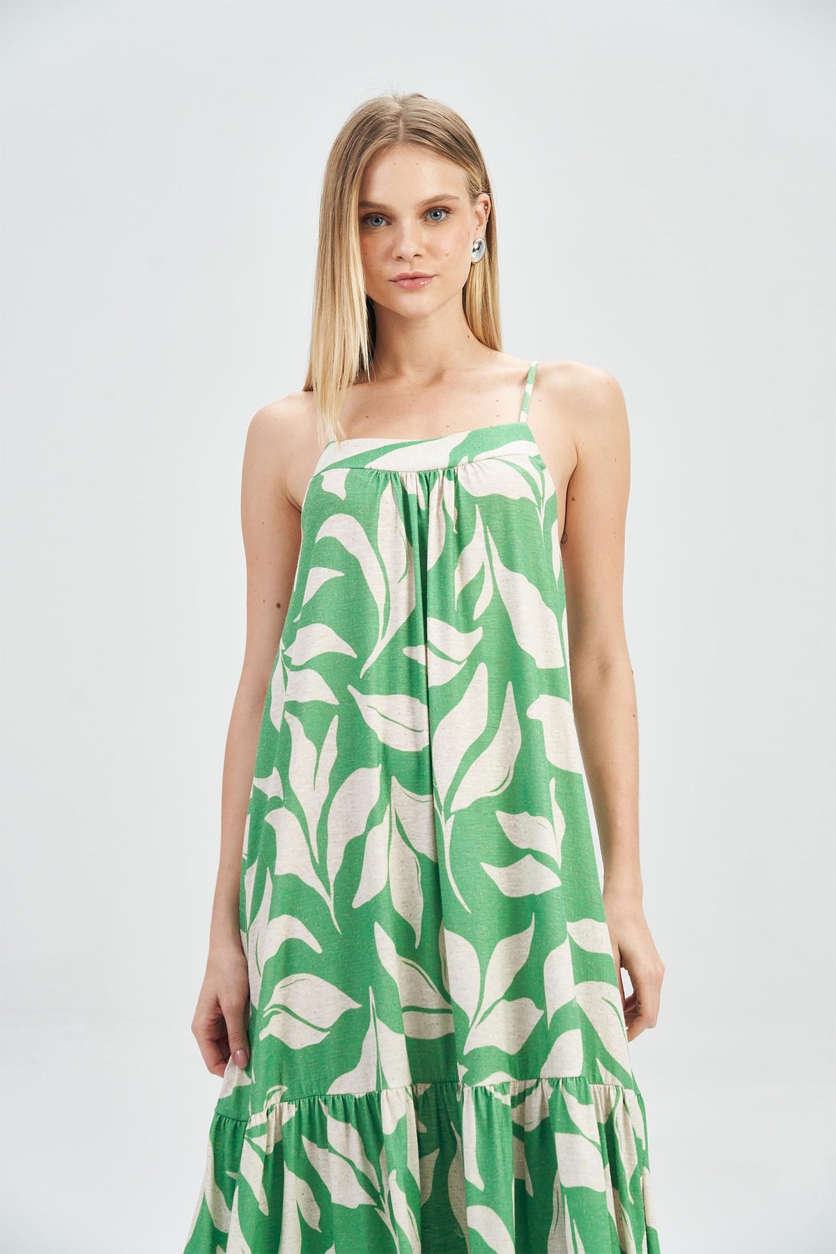 Vestido Linho Fluído Feminino Acostamento Paradise