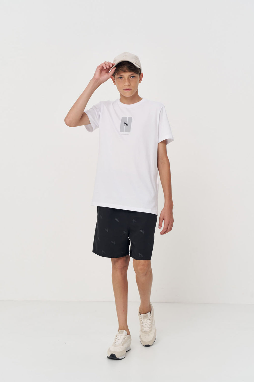 Camiseta Casual Menino Acostamento Next Branco