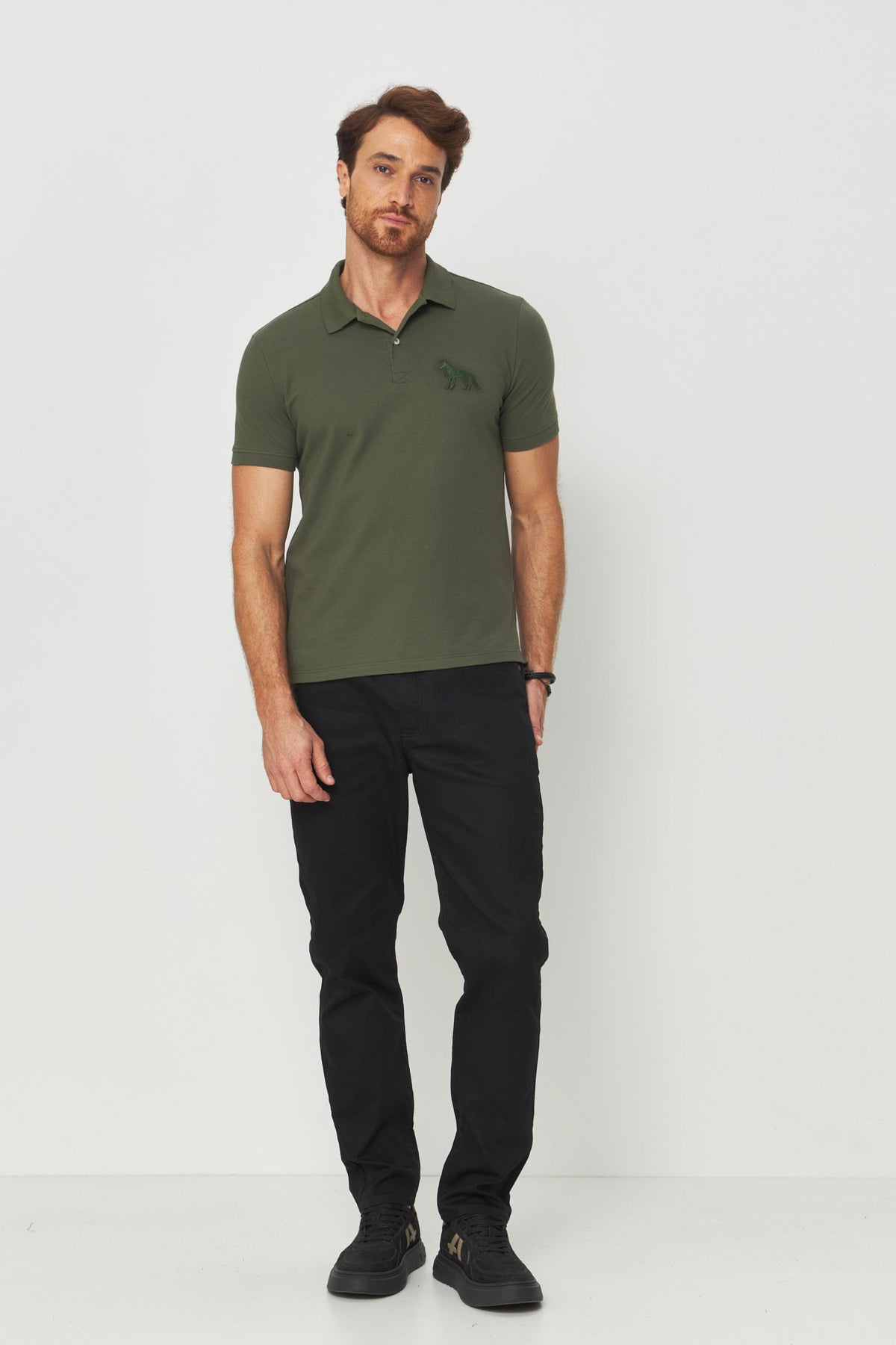Calça Sarja Skinny Masculina Acostamento Preto