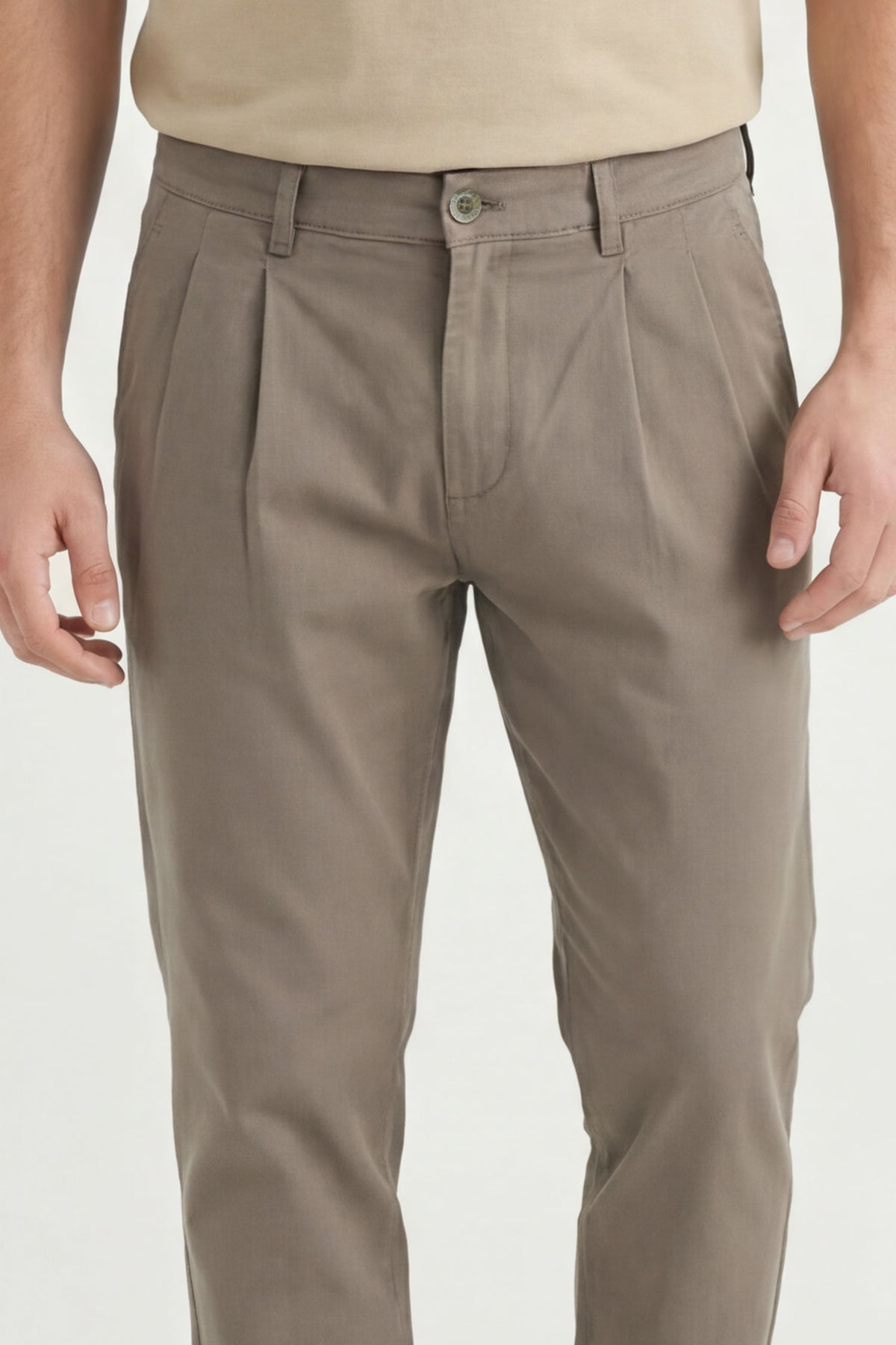 Calça Social Alfaiataria Masculina Acostamento Caqui