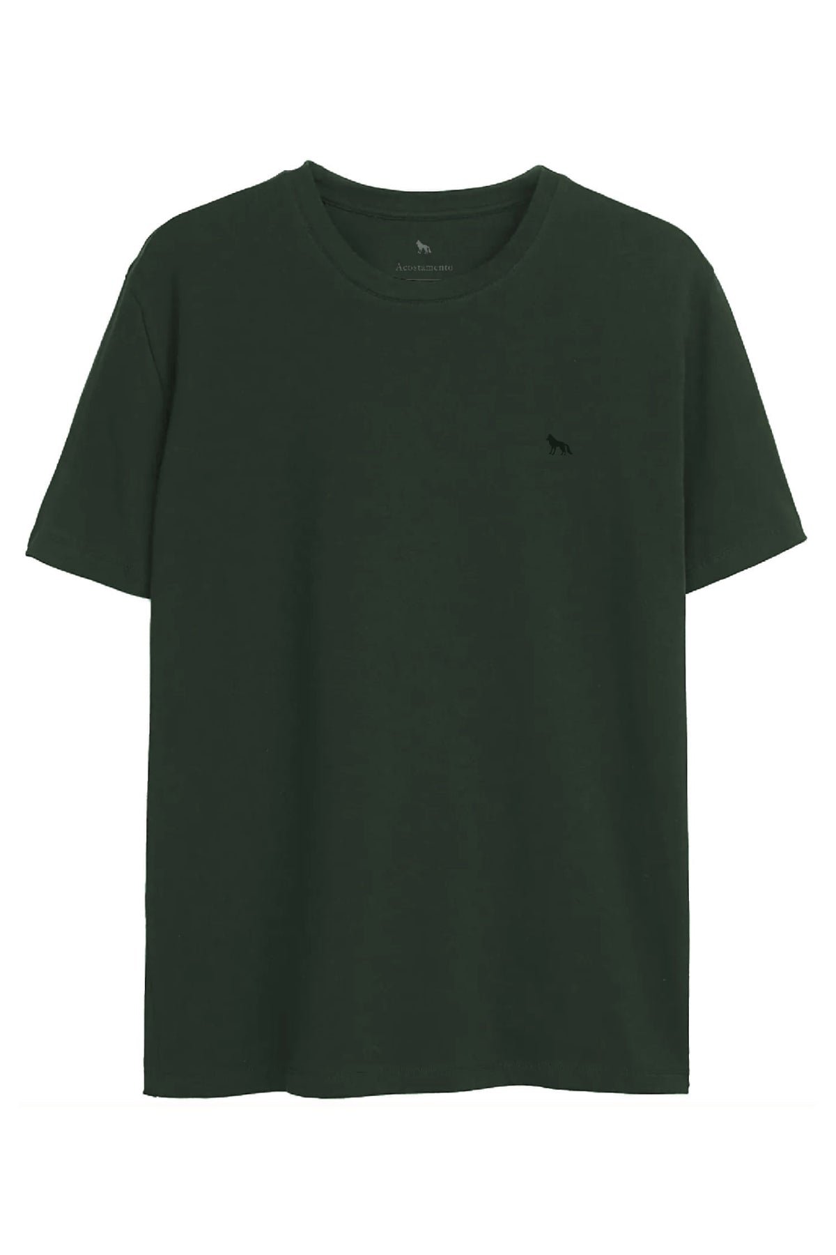Camiseta Clássica Masculina Oversize Acostamento Verde Nativo