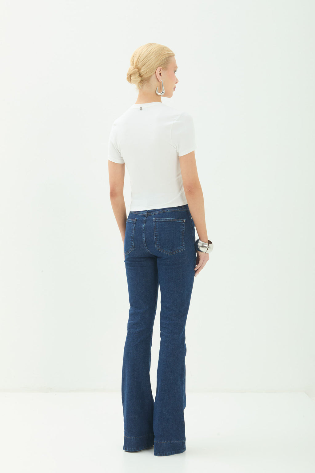 T-Shirt Slim Canelada ACT Feminino Off White