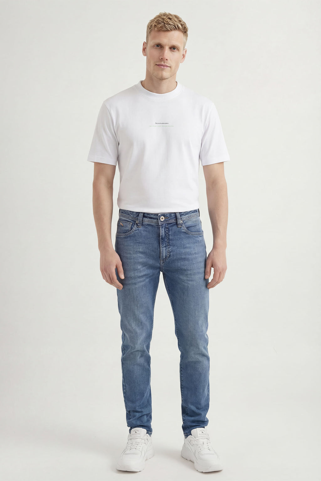 Calça Jeans Rock Urban Masculina Acostamento Jeans Intermediario