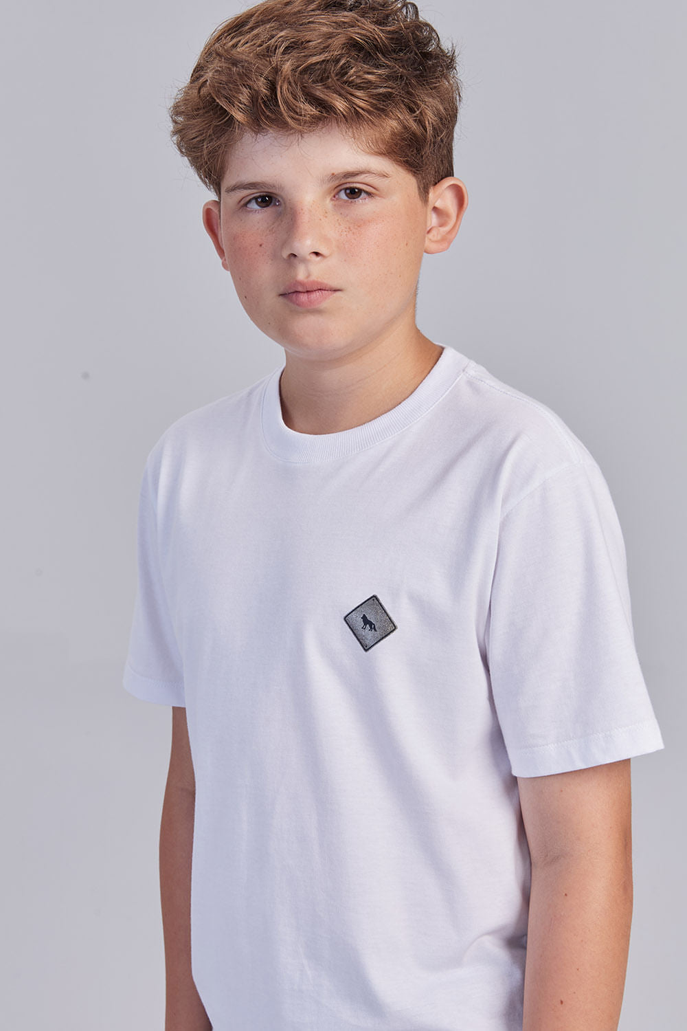 Camiseta Mini Placa Menino Acostamento Next Branco