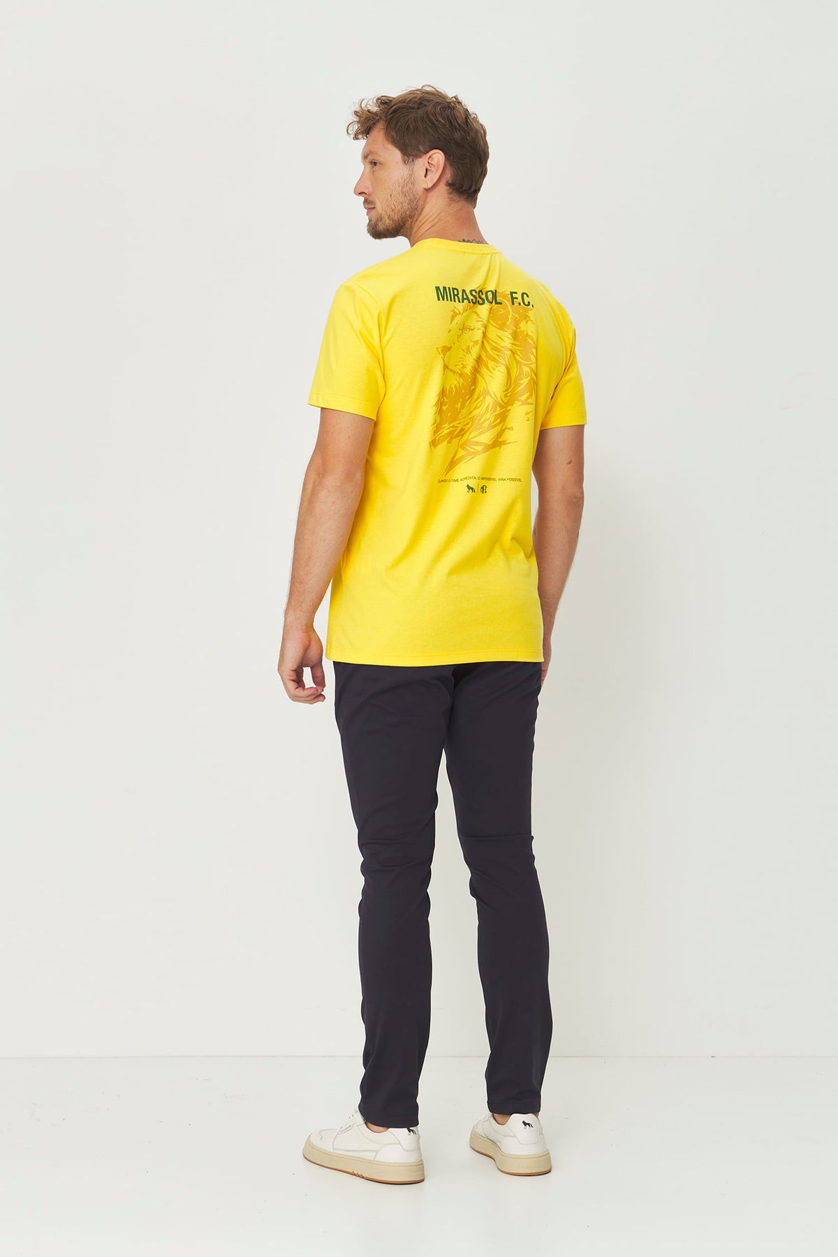 Camiseta Leão Mirassol Macsulina Acostamento Amarelo Polen