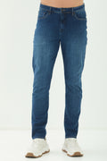 Calça Jeans Skinny 360 Flex Tech Masculina Acostamento Jeans Escuro