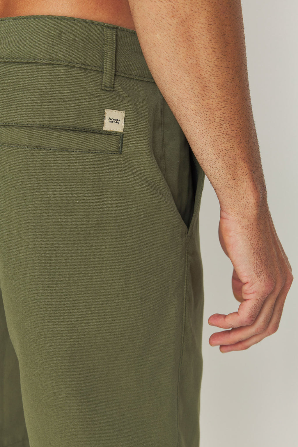 Bermuda Cotton Moderna Masculina Acostamento Verde