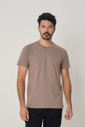 Camiseta Street Casual Masculina Acostamento Capuccino