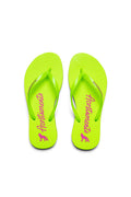 Chinelo Lobo Assinatura ACT Feminino Verde Neon