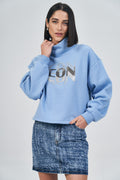 Blusão Moletom Icon Feminino Acostamento Soft Sky