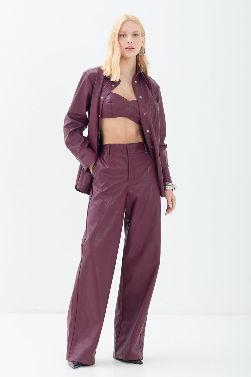 Camisa PU Modern ACT Feminino Deep Ruby