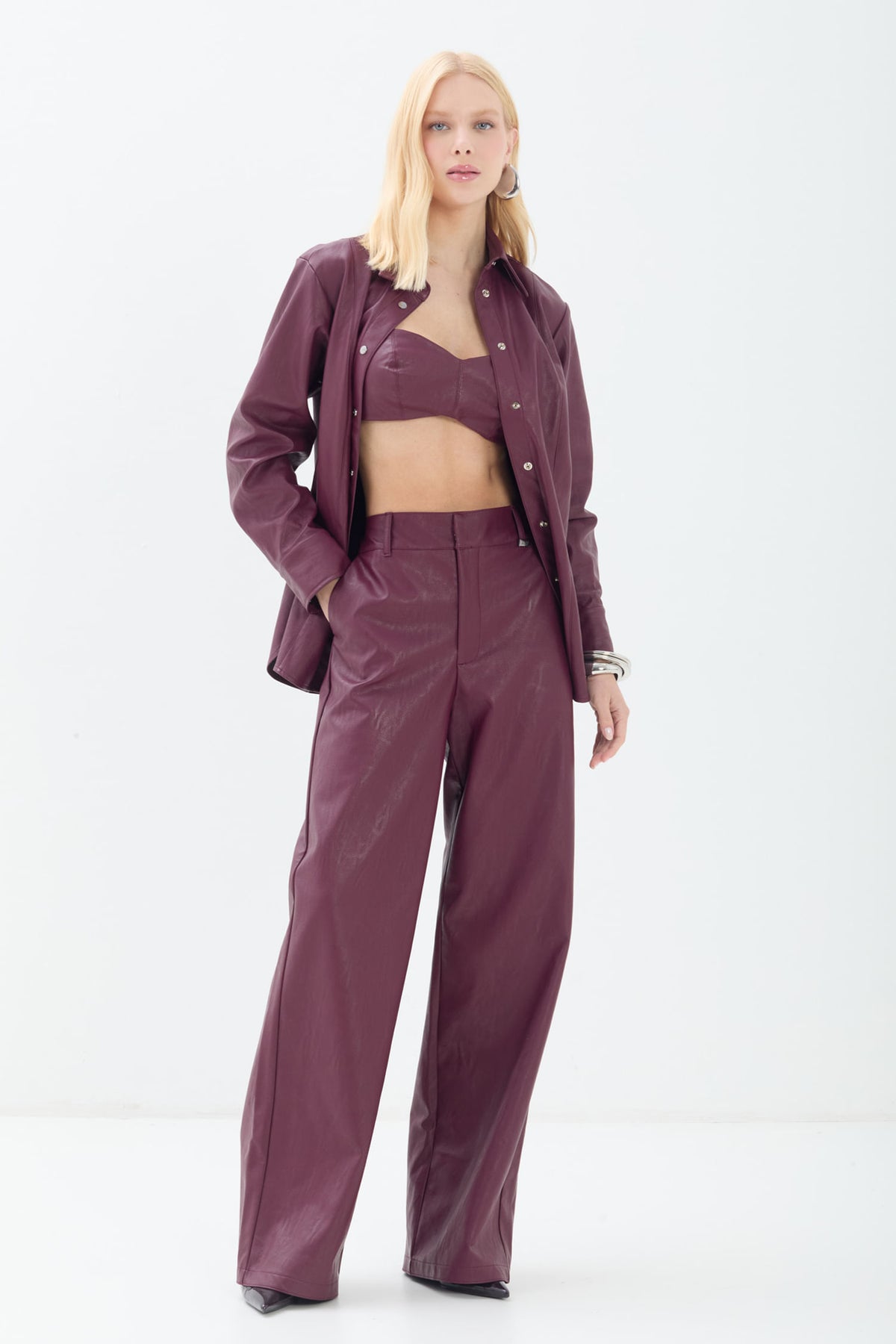 Camisa PU Modern ACT Feminino Deep Ruby