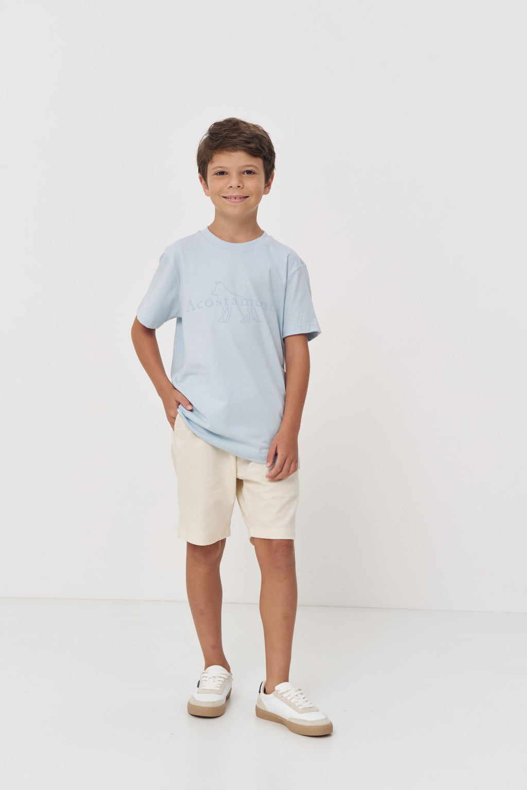 Camiseta Moderna Menino Acostamento Next Branco