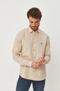 Camisa Manga Longa Texturizada Masculino Acostamento Rafia