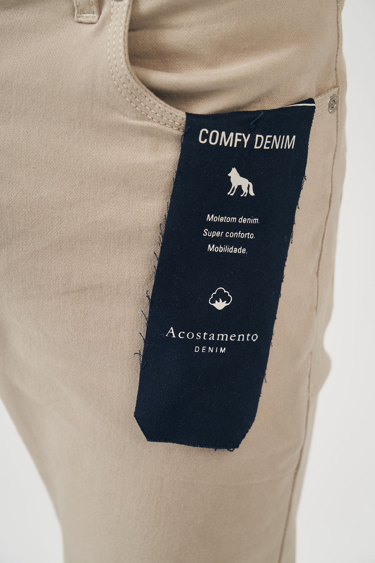 Calça Sarja Skinny Comfy Masculina Acostamento Verde Militar