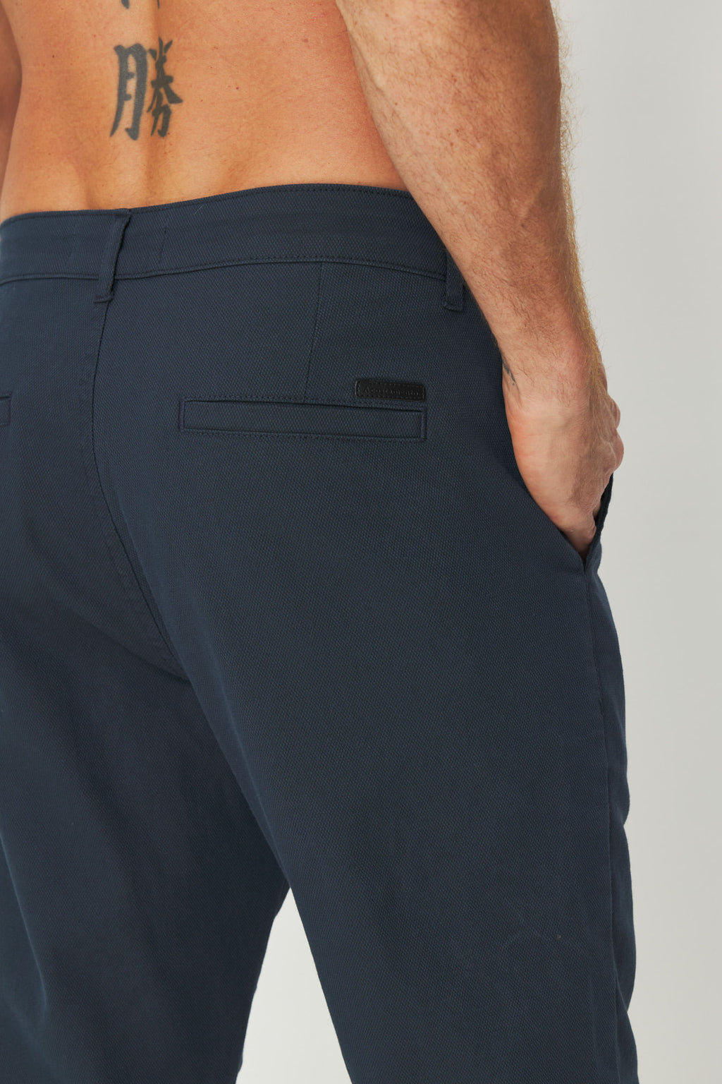 Calça Chino Rock Masculina Acostamento Marinho
