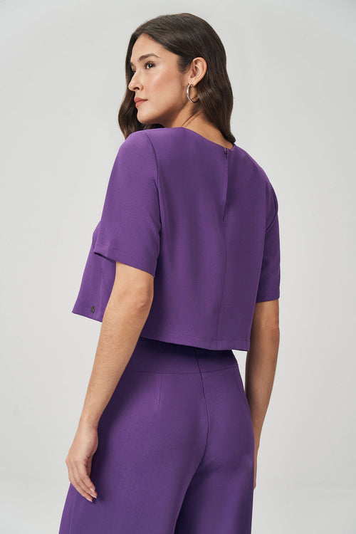 Blusa Box Feminina Acostamento Purple