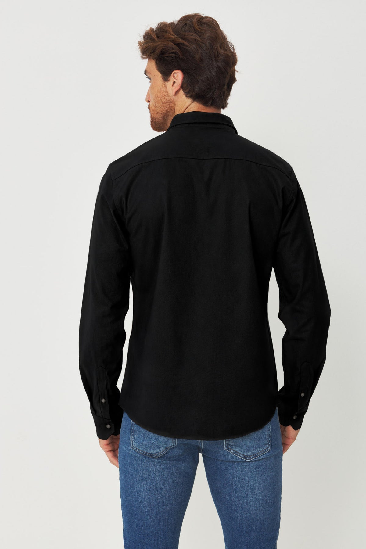 Camisa Tech Manga Longa Basic Masculino Acostamento Preto