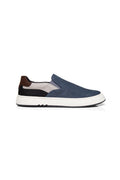 Tênis Slip On Recortes Masculino Acostamento Azul