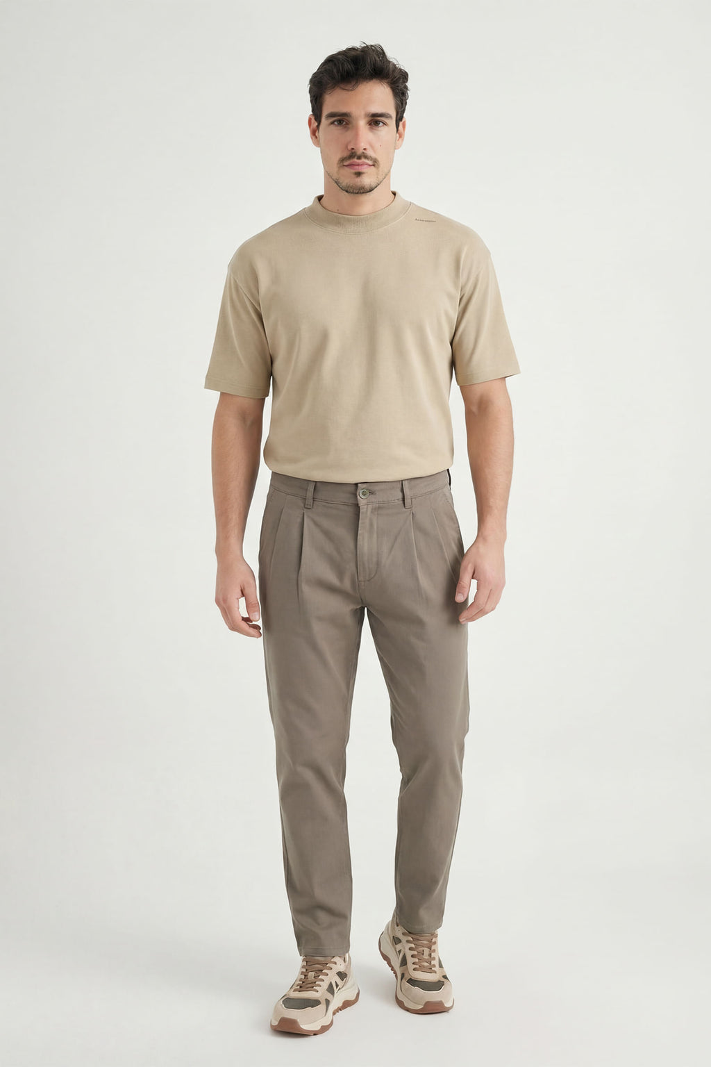 Calça Social Alfaiataria Masculina Acostamento Caqui