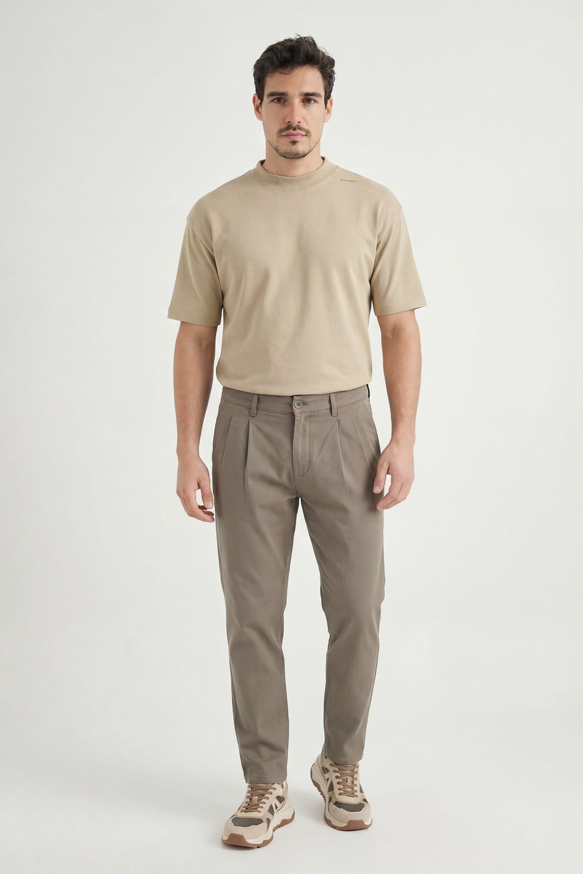 Calça Social Alfaiataria Masculina Acostamento Caqui