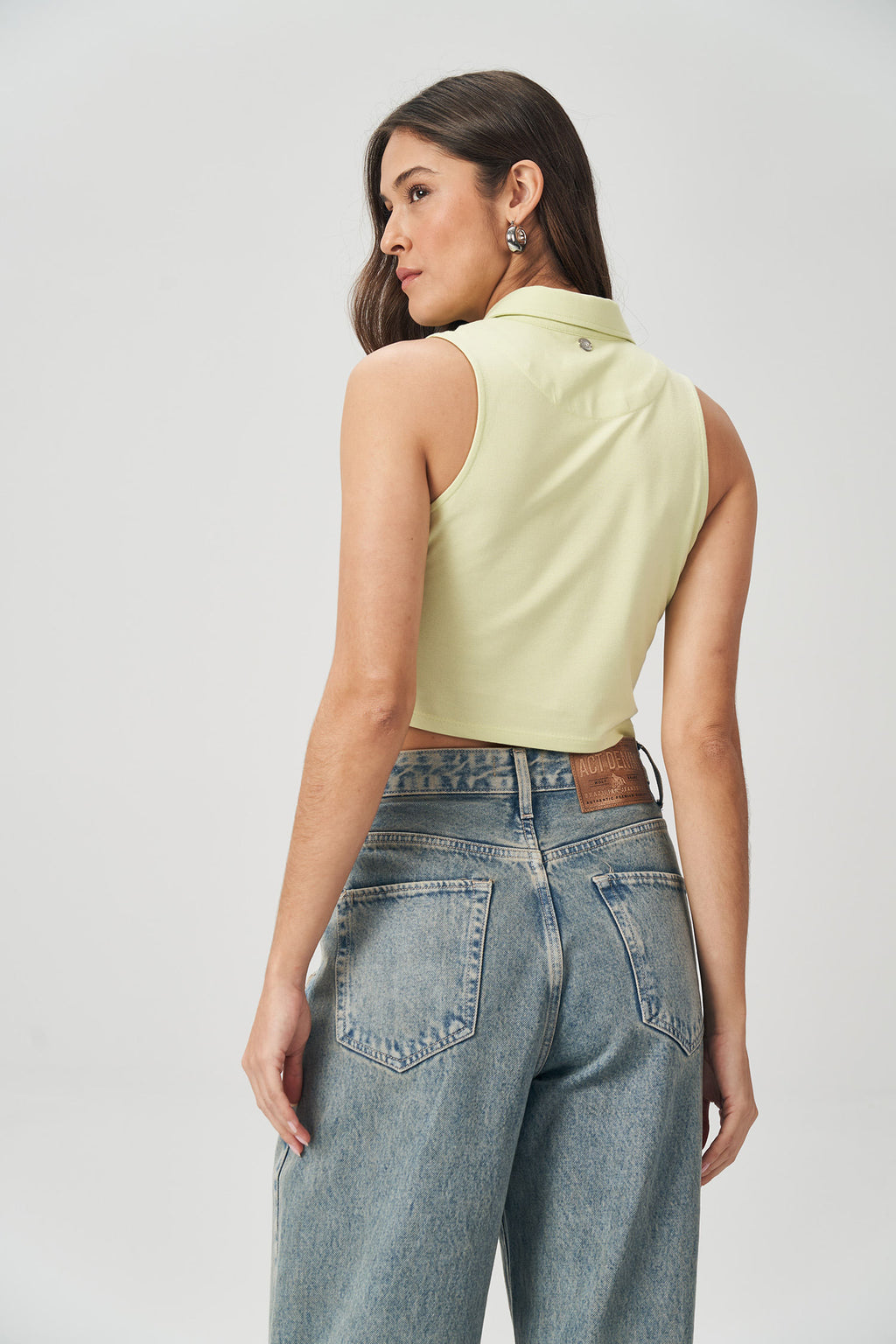 Polo Cropped Feminina Acostamento Citrino