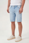Bermuda Jeans Básica Masculina Acostamento Jeans Claro
