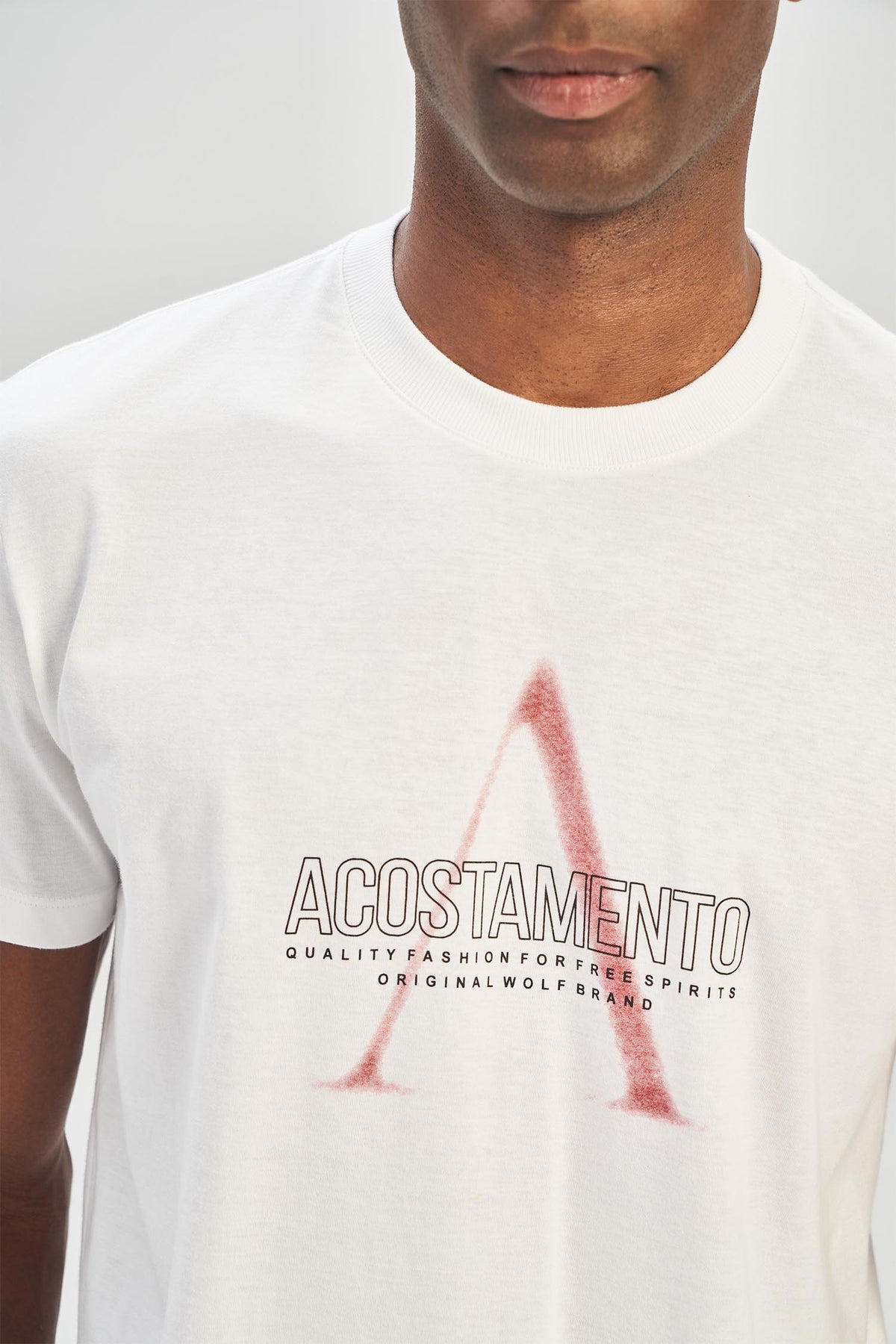 Camiseta Spray Masculina Acostamento Off White