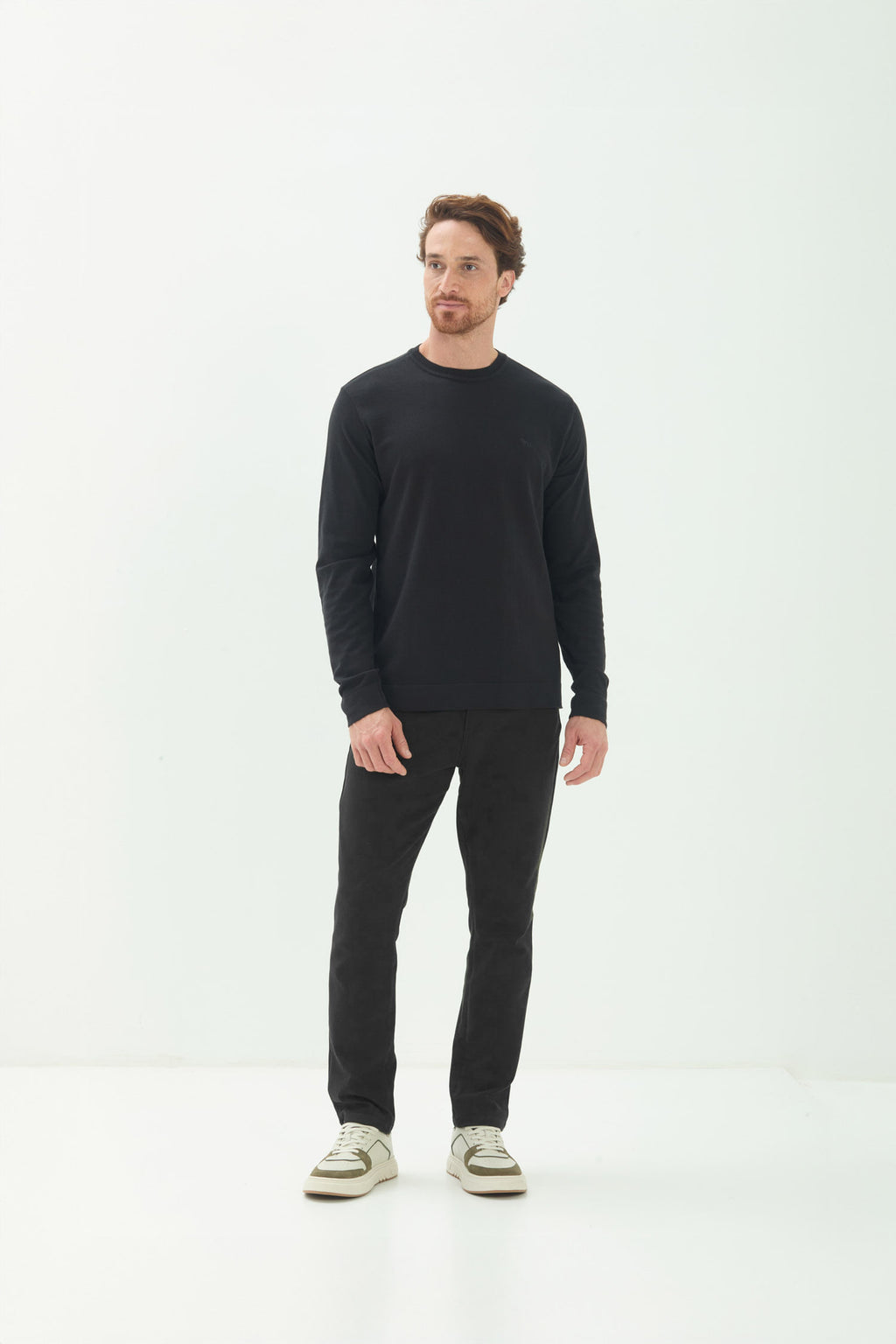 Calça Moletom Casual Masculina Acostamento Preto