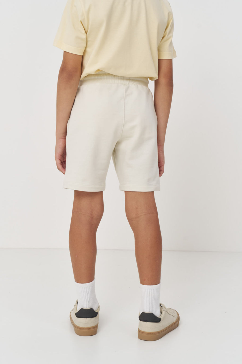 Bermuda Moletom Básica Menino Acostamento Next Off White