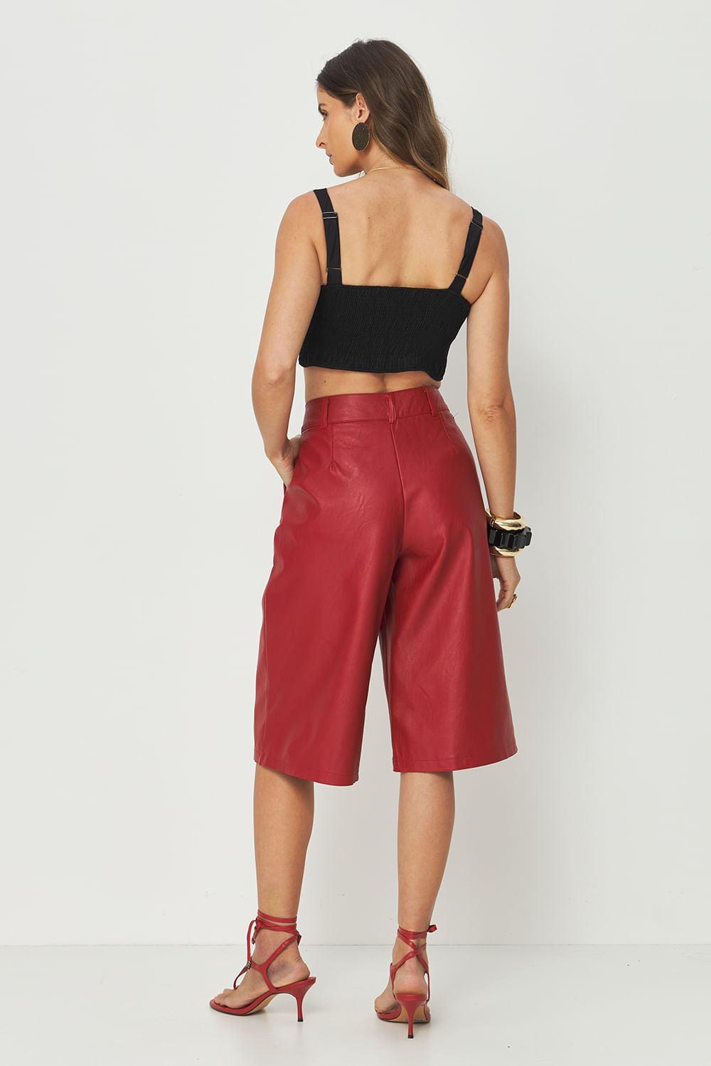 Top Barra Embutida Feminino Acostamento Preto