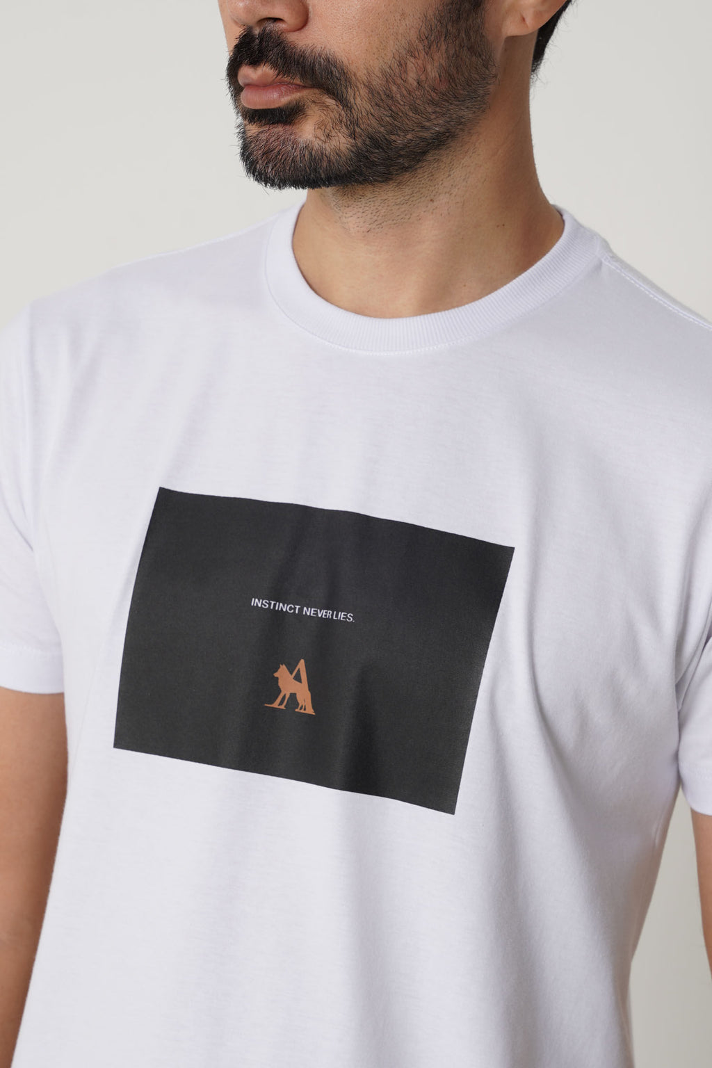 Camiseta Manga Curta Masculino Acostamento Branco