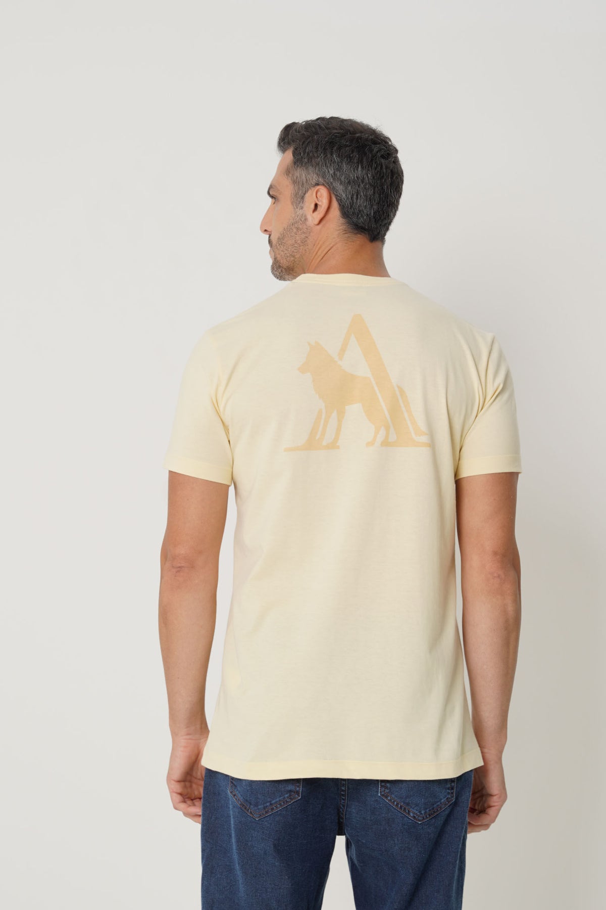 Camiseta Estampa Assinatura Masculina Acostamento Amarelo Sunlight