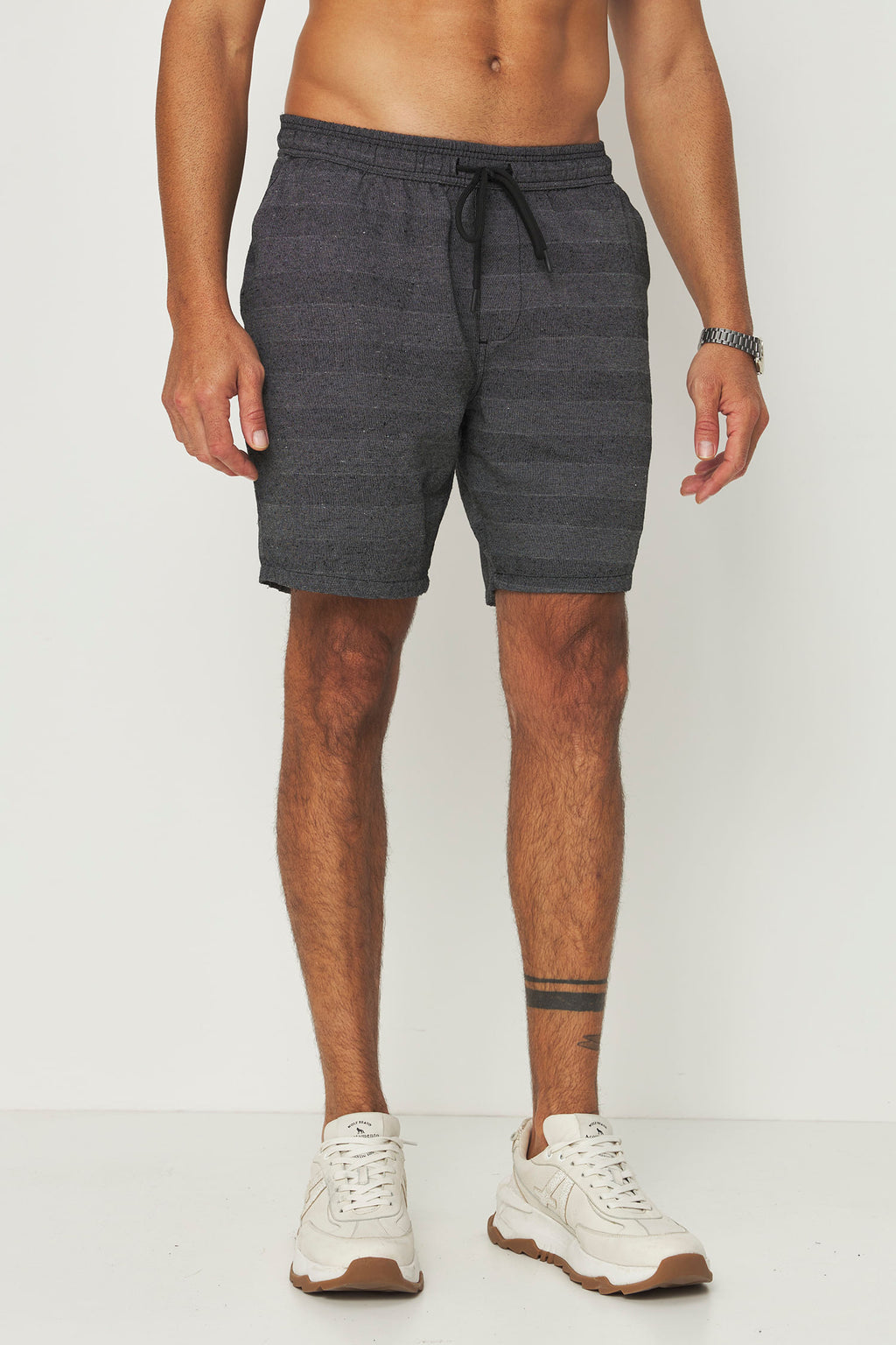 Bermuda Casual Com Bolsos Masculino Acostamento Preto