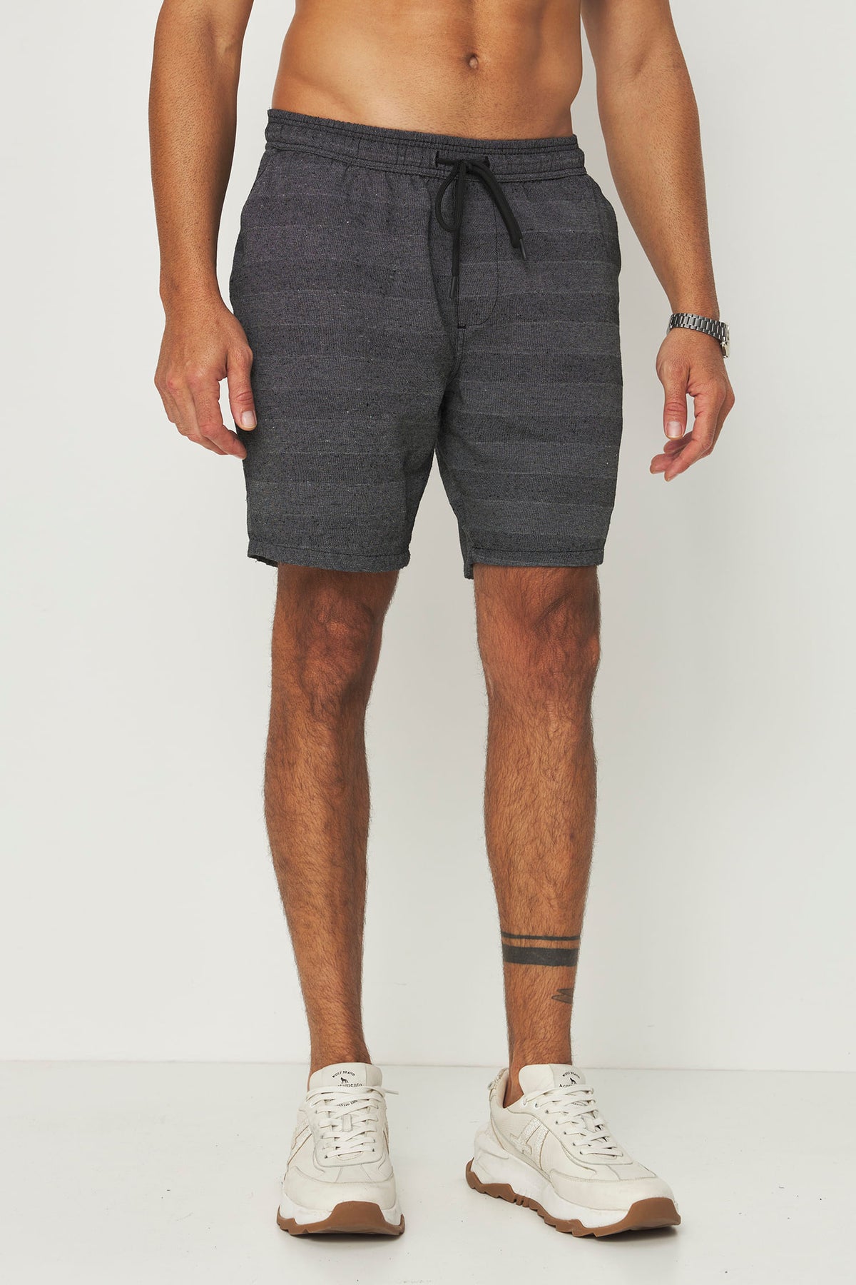 Bermuda Casual Com Bolsos Masculino Acostamento Preto