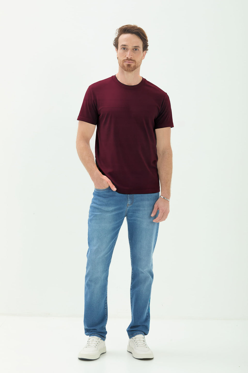 Camiseta Casual Bordada Masculina Acostamento Barca
