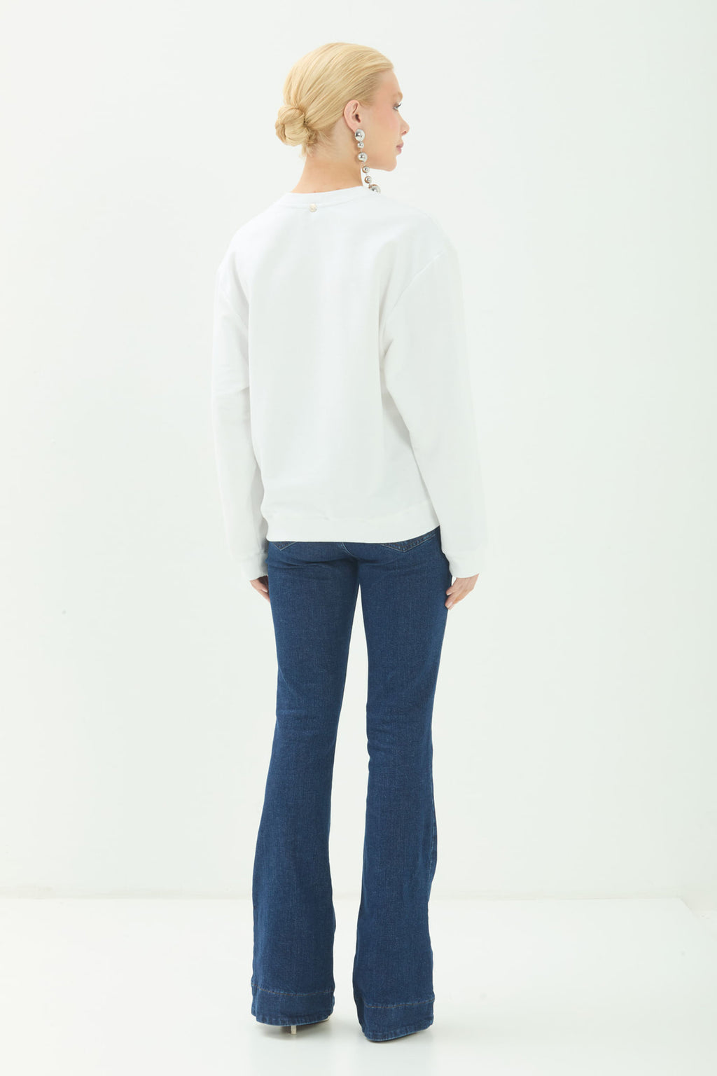 Blusão  Estampa Texturizada ACT Feminino Off White