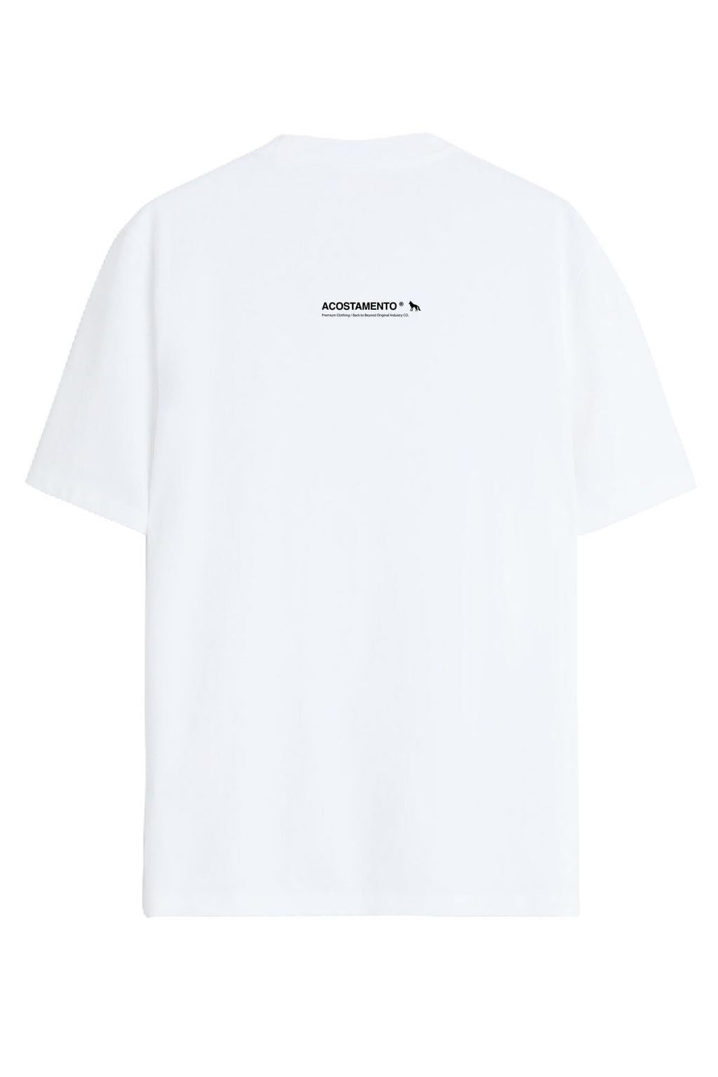 Camiseta Letters Invertido Masculina Acostamento Branco