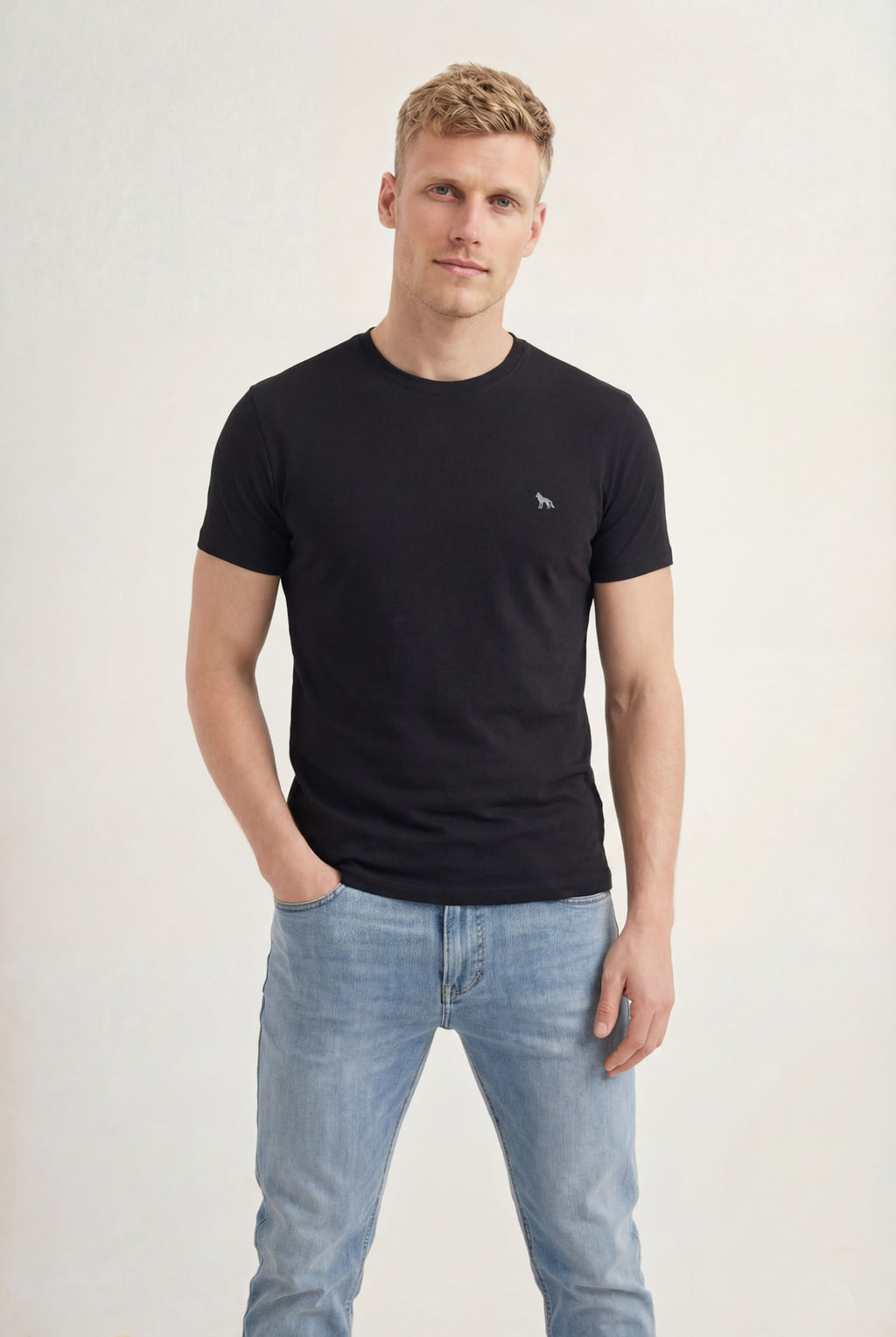 Camiseta Tech Modal Wolf Masculina Acostamento Preto