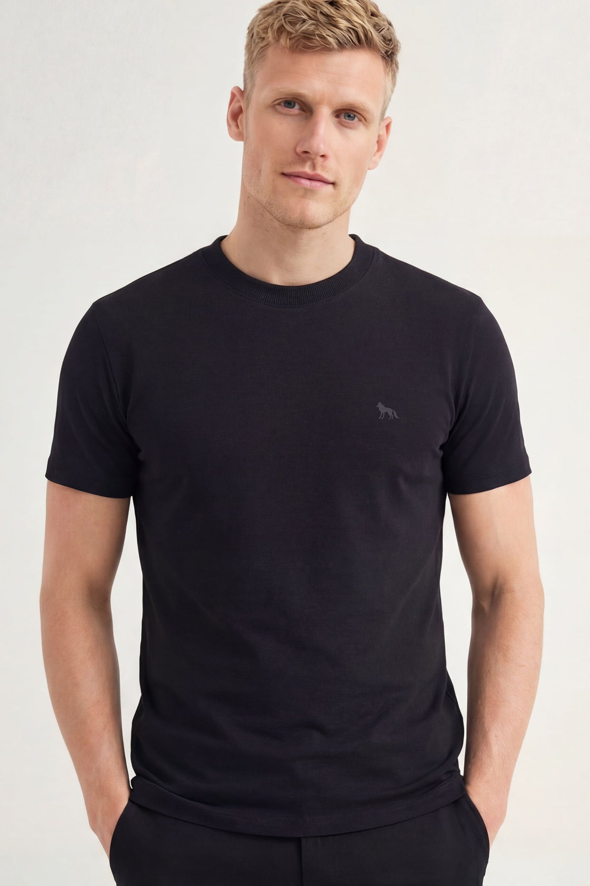 Camiseta Scrivania Lobo Masculina Acostamento Preto