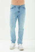 Calça Jeans Rock Clear Masculina Acostamento Jeans Claro