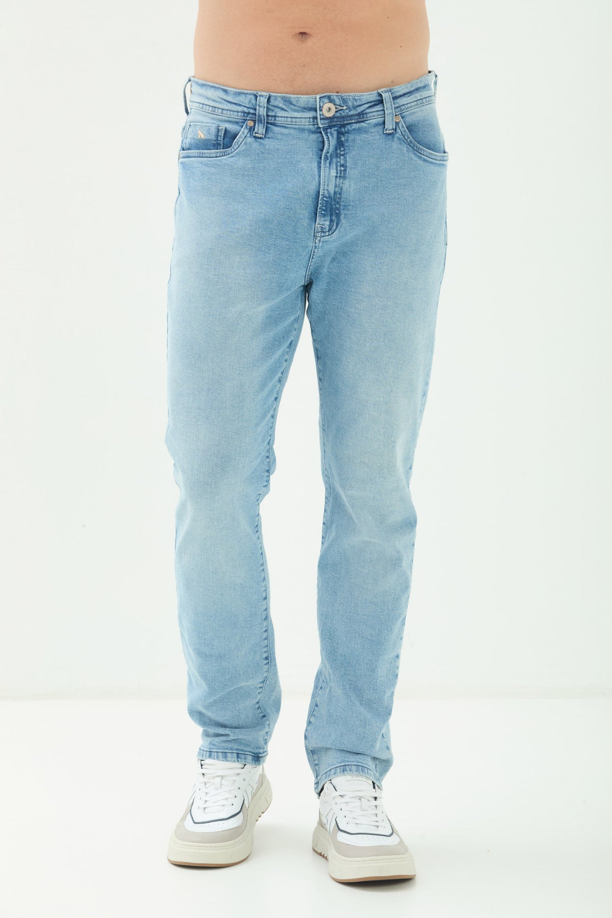 Calça Jeans Rock Clear Masculina Acostamento Jeans Claro