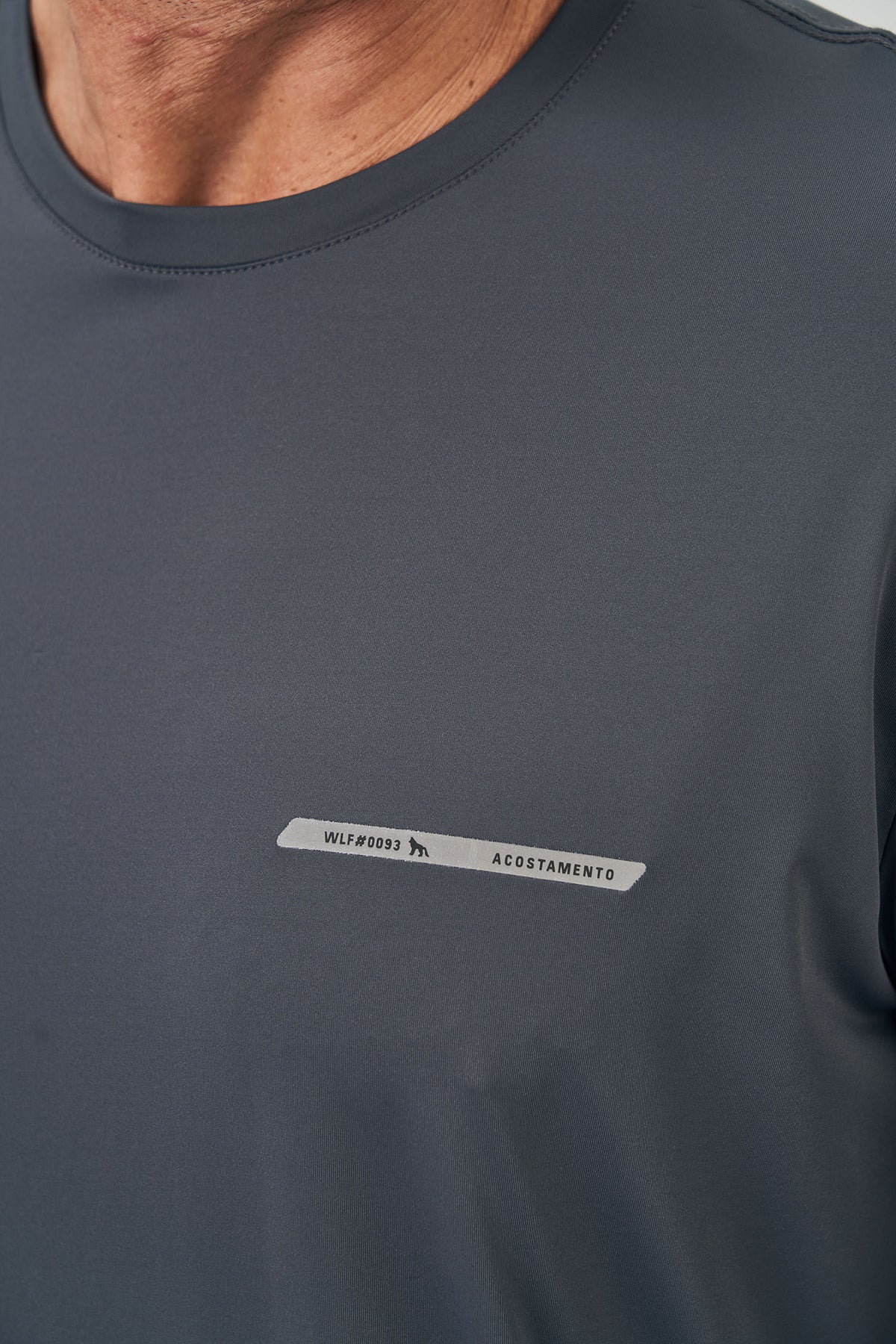 Camiseta Sportiva UV Longa Masculina Acostamento Grafite