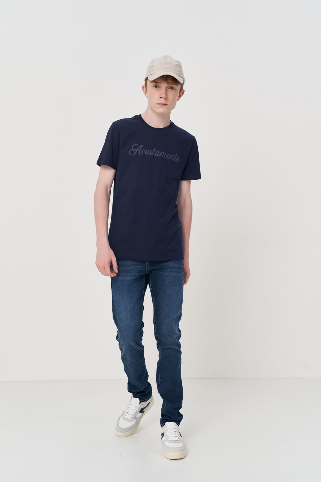 Camiseta Classic Menino Acostamento Next Marinho