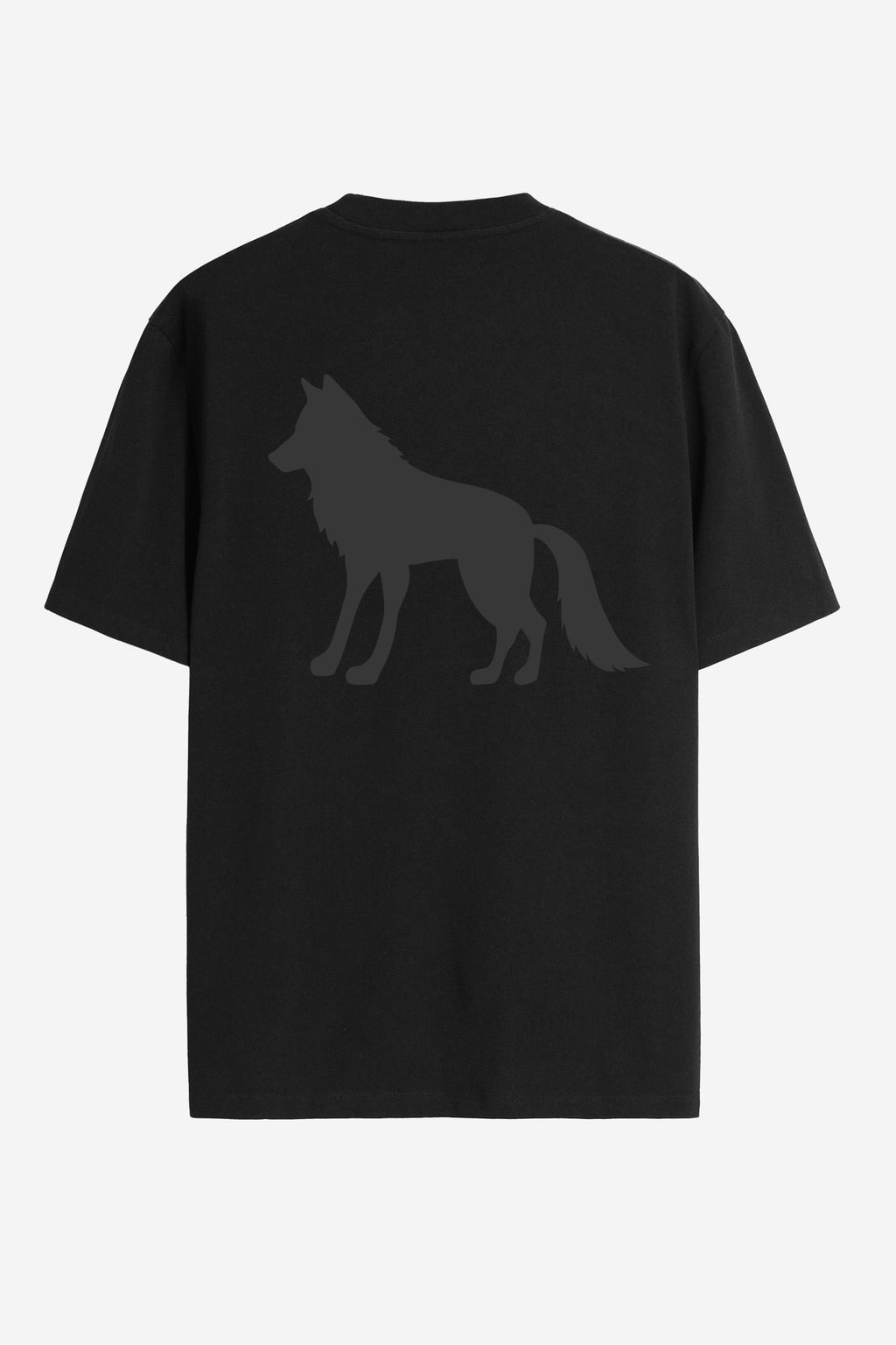 Camiseta Básica Silk Minimalista Masculina Acostamento Preto