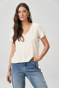 T-Shirt Básica Feminina Acostamento Areia