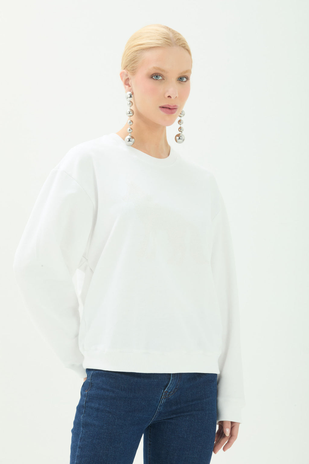 Blusão  Estampa Texturizada ACT Feminino Off White